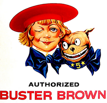 The Buster Brown dog.